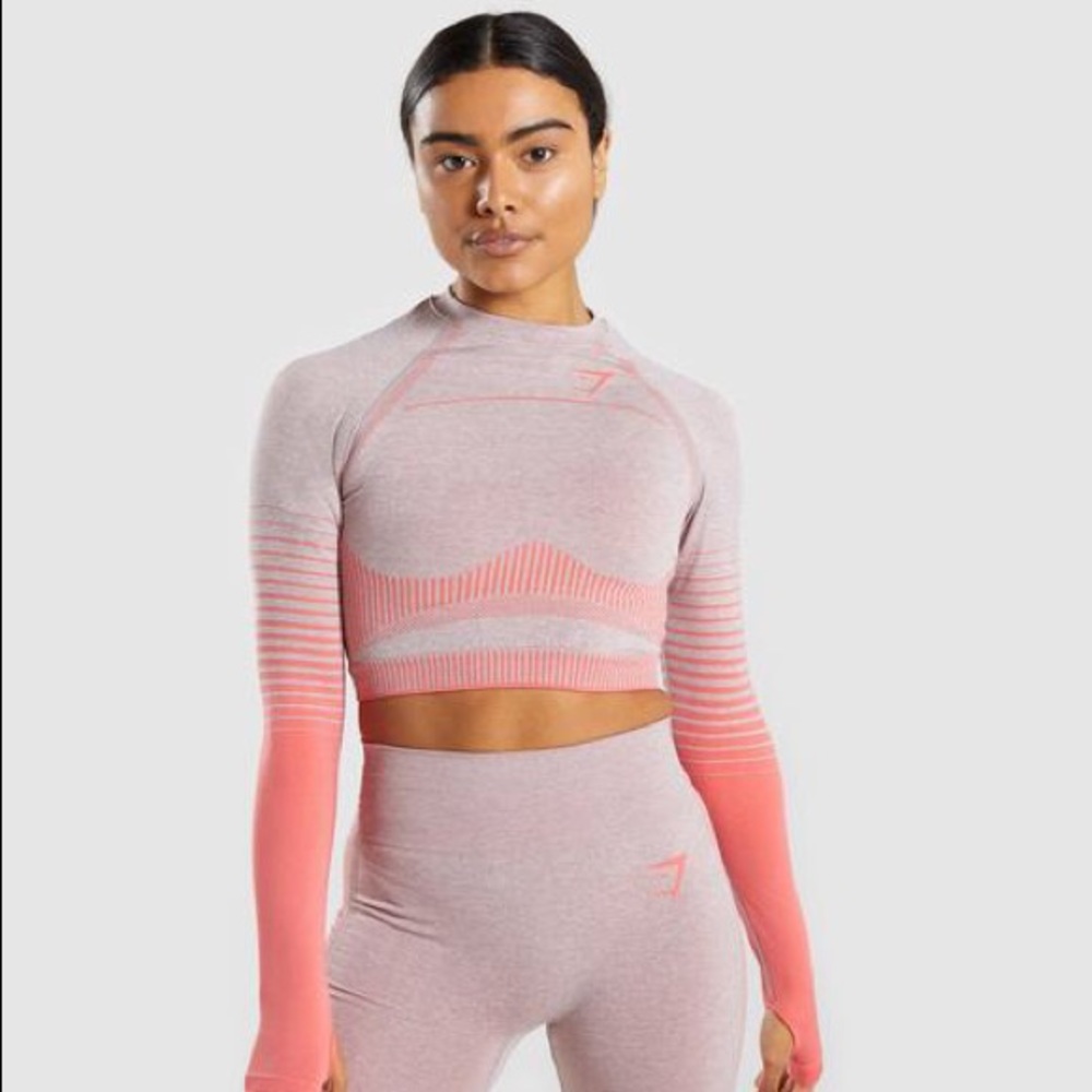 Gymshark Amplify Seamless Long Sleeve Crop Top